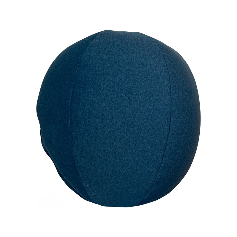 Oreiller rond bleu Qiviut, Bleu
