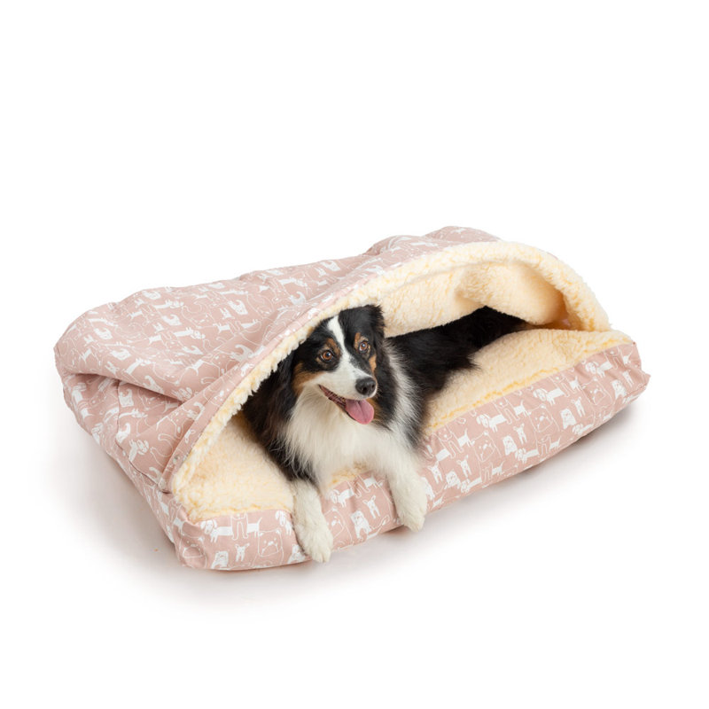 Small Pedigree Blush Pink Outdoor Covered Dog Bed