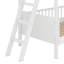 Lit superposé simple en bois avec 3 tablettes de rangement-956620993
