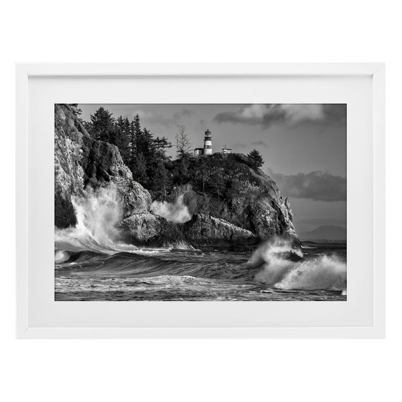«Rising Tide at Cape», reproduction d'art sous verre, conception par Rick Berk, H 17 po x l 23 po