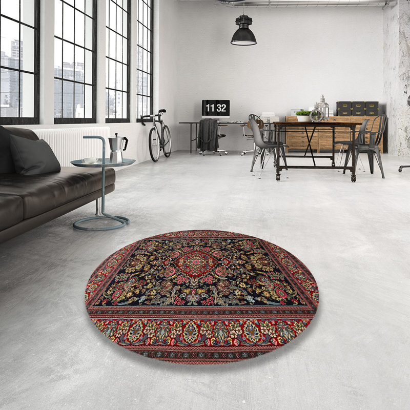Jordann Oriental Indoor Rug, Round 6'