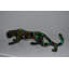 Modern Art Medium Coloured Jaguar Statue Made of Resin - Size: 27"L x 7"W x 7"H.-1687685340