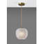 Luminaire suspendu en laiton antique à 1 lumière Hazelhurst