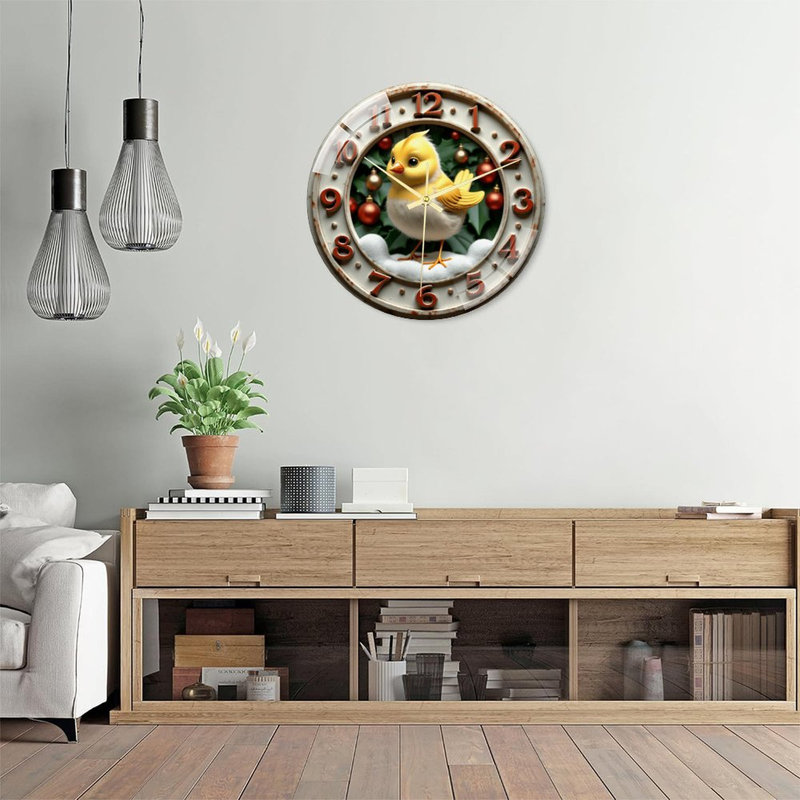 Horloge murale de Noël 16 po