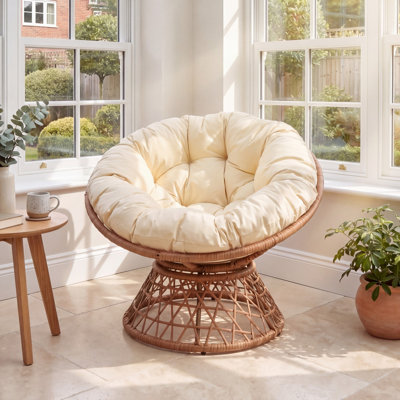 Upholstered Swivel Accent Chair