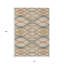 Tapis intérieur lavable abstrait 10 pi x 14 pi ivoire
