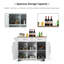Stephan 121 cm W Kitchen Cart with Top