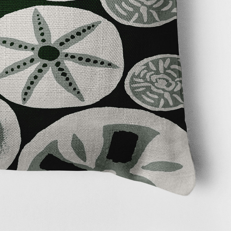 Housse et insert de coussin rectangulaire en faux lin Algoa Treasure, Vert foncé