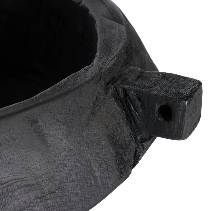 Shaw Wood Decorative Bowl, Black