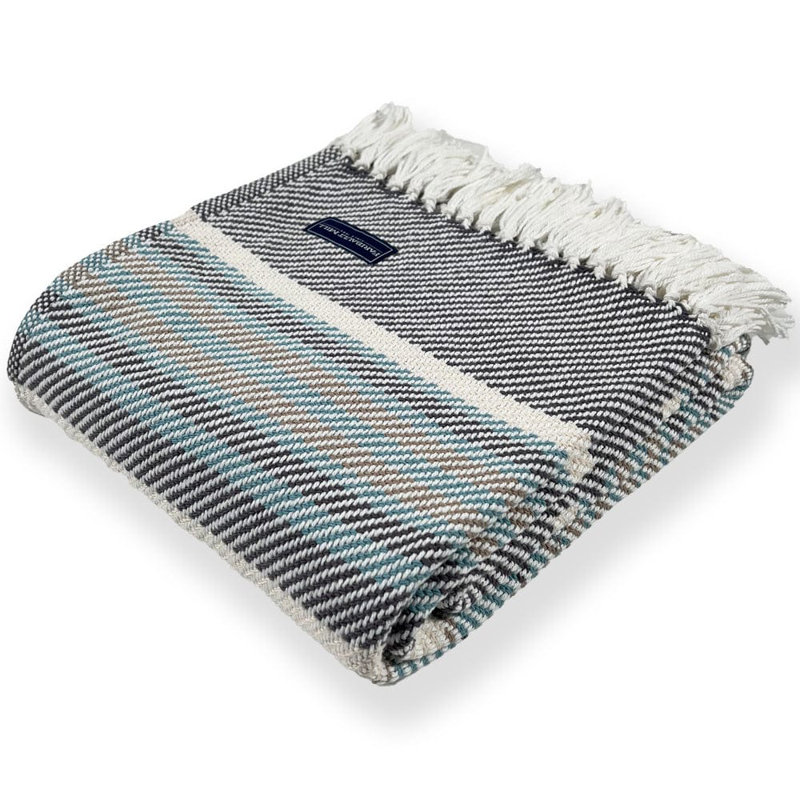 Adirondack Cotton Throw, Gray