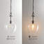 Lustre suspendu en verre clair Belinda