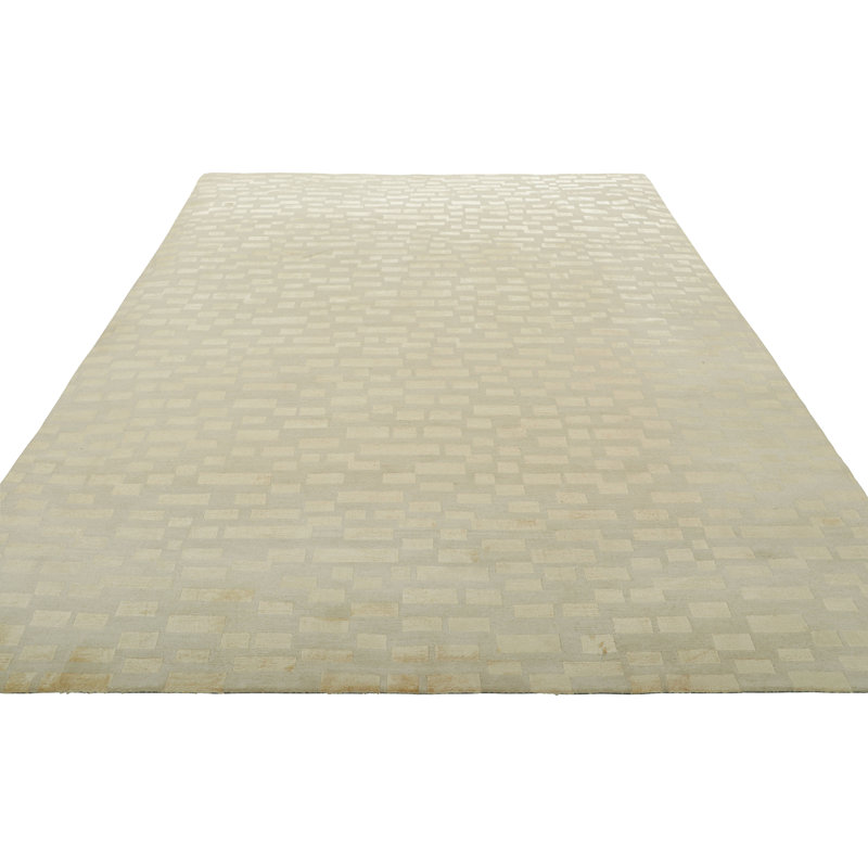 One-of-a-Kind Rectangle 4'6" X 13' Hand Knotted Area Rug