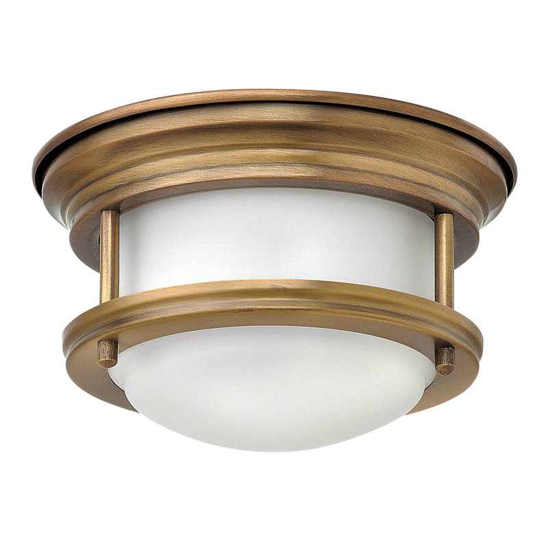 Hadley 1 - Light 7.75" Simple Drum Flush Mount, Brushed Bronze