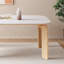Table de salle à manger en bois massif de style crème-107652465