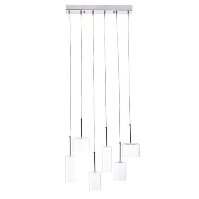 Abe 6 Light Glass Pendant