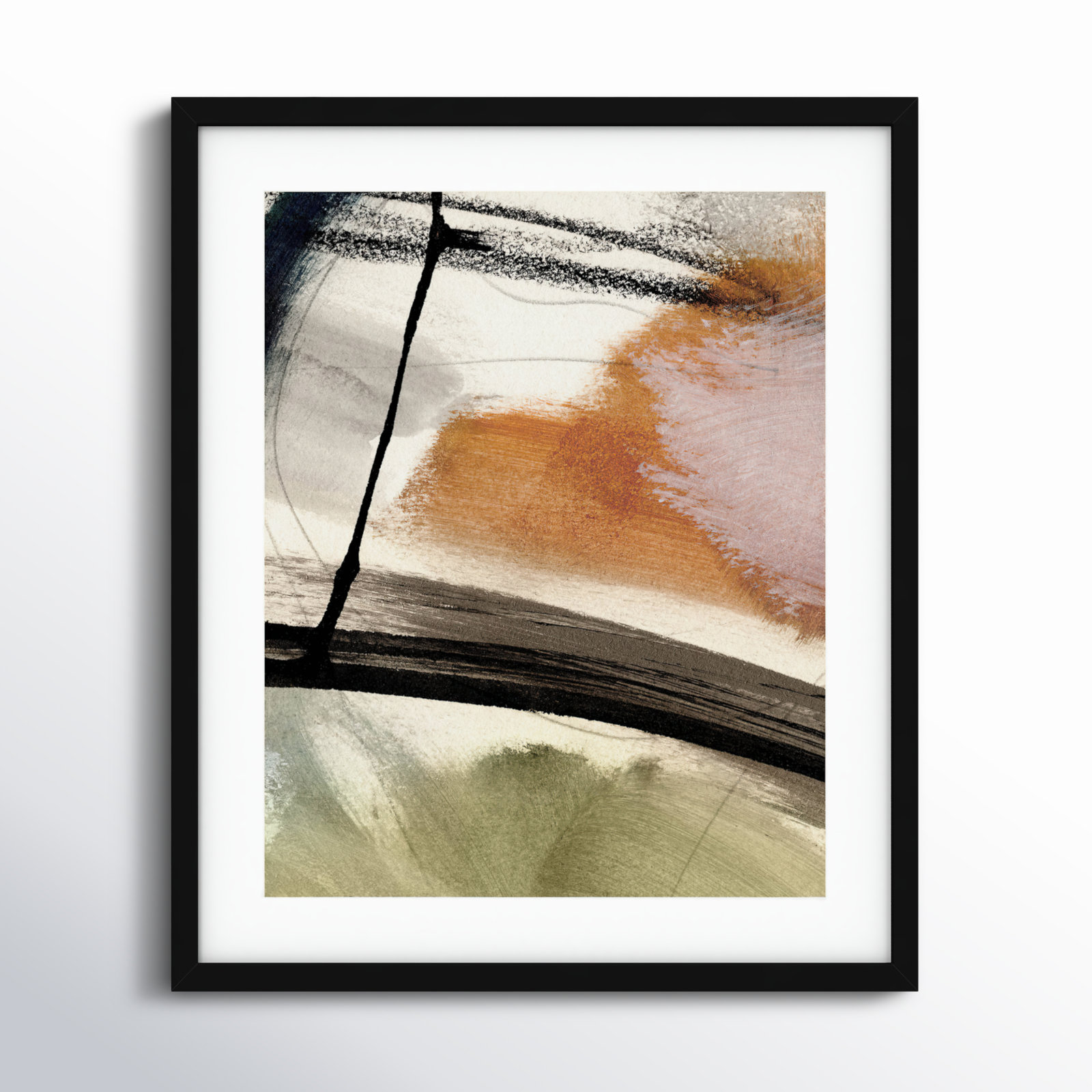 Cleve "Light No. 2" Print by Dan Hobday, Black, 25" H x 21" W