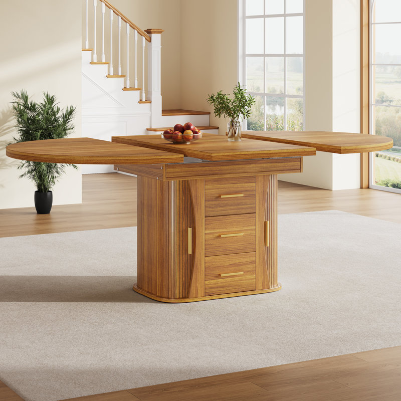Extendable Dining Table, Brown