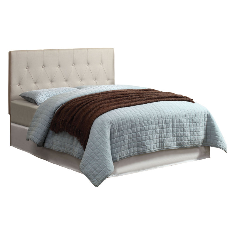 Ensemble de chambre à coucher rembourrée 2 pièces Tussey, Très grand, Cerisier brun