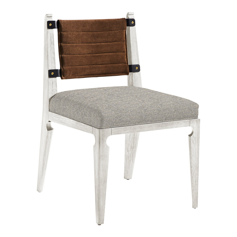 Thom Filicia Home Gifford Side Chair, Casa Blanca, Impala Storm