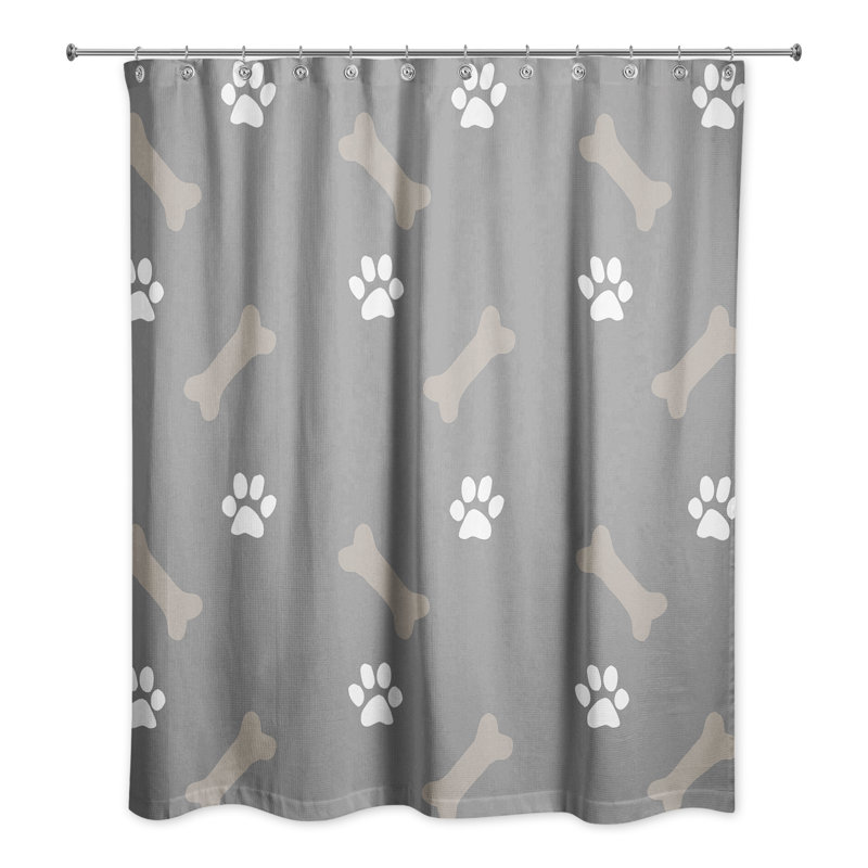 Rideau de douche Rosstallha, Gris