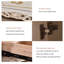 Buffet de table en bois fritté blanc