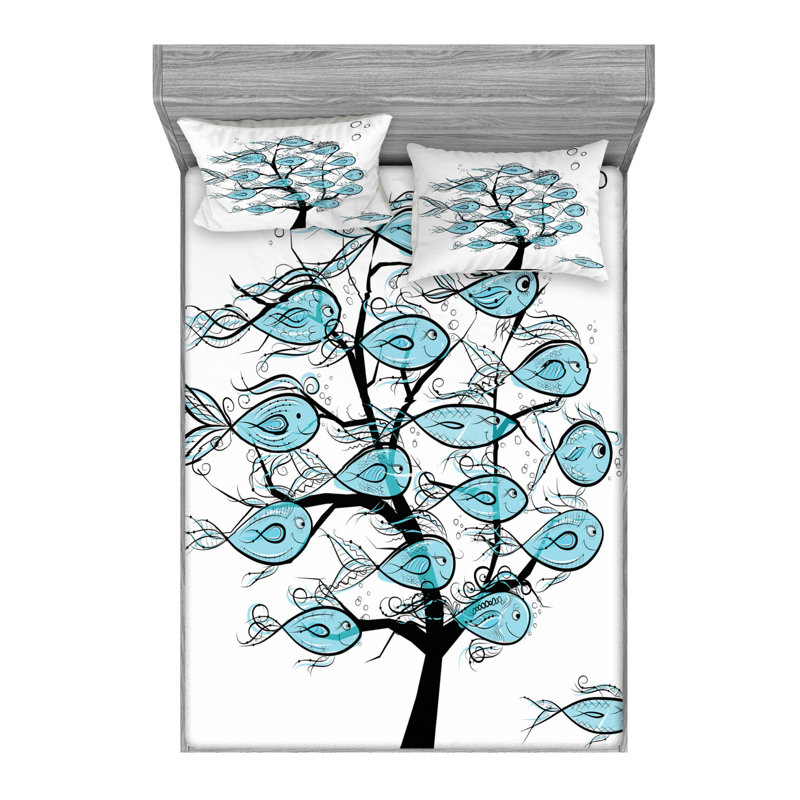 Microfiber Sheet Set, Full Sheet Set with Fitted Sheet