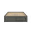 Lit plateforme grand format avec quatre tiroirs et rangement au pied de lit, sans tête de lit-924585820
