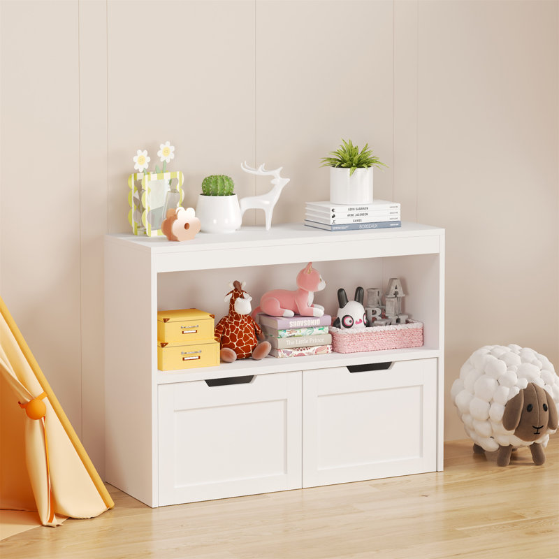 Sturdy Wooden Book And Toy Storage Cabinet Organizer, Perfect For Efficient Organization And Display In Any Room.