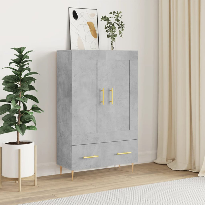 Vytis 69.5cm Sideboard, Concrete Grey