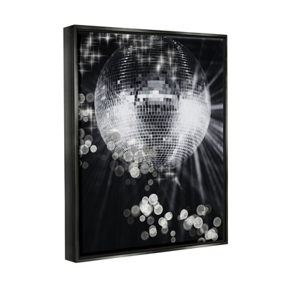 Balle disco scintillante sur toile
