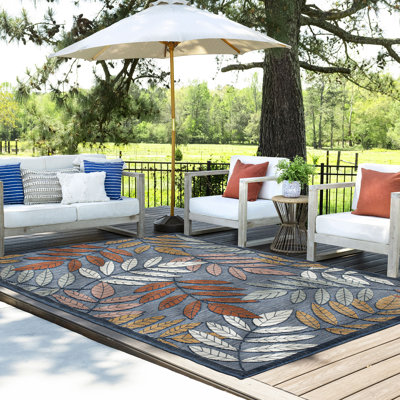 Tapis transitionnel à motif floral Gilda