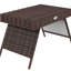 Table basse en PE tissée à la main pour balcon, jardin - Extrémité extérieure pliante avec utilisation fonctionnelle