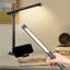 Lampe de bureau à DEL réglable à 360 ° avec port de charge USB, 5 modes d'éclairage et luminosité à intensité variable, lampe de chevet pliable à commande tactile pour la lecture de travaux manuels, noir-126616490