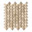 Crema Marfil 12 in. x 12 in. Polished Marble Herringbone Mosaic Wall Tile-130061429