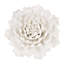 Décoration murale fleur en céramique crème faite à la main-1500872247
