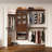 John Louis Home Premier 96" W Closet System with 3 Drawers and Door-Reach-In Set