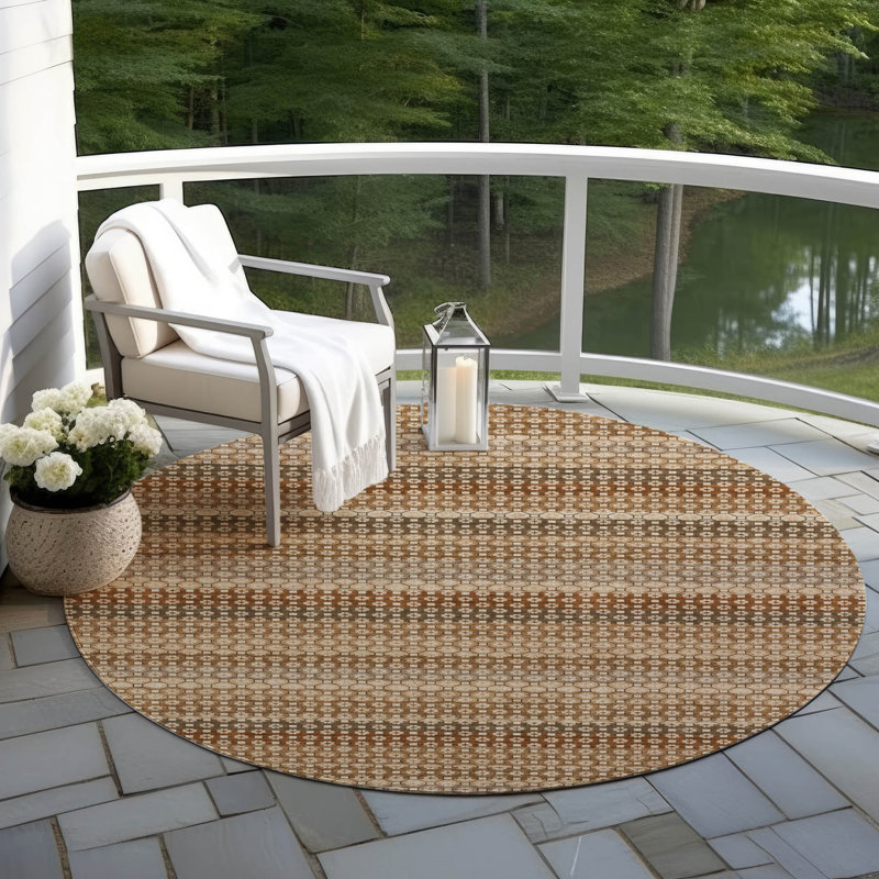 Tapis orange intérieur / extérieur Cadira , 8 pi x 8 pi