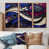 Toile avec cadre flottant brun