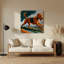 Dogs Irish Terrier, art mural en métal brun-1437822571