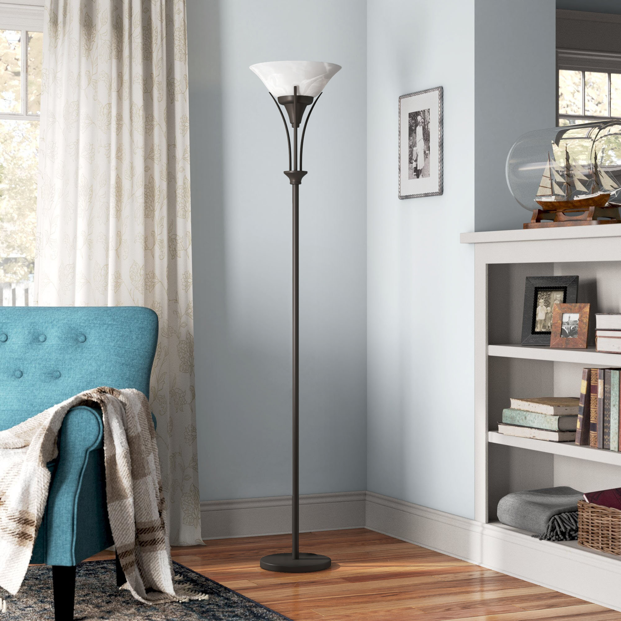 Winston Porter Carlese 71" Torchiere Floor Lamp & Reviews | Wayfair