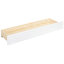 Lit avec rangement et -, blanc, taille pour espace de vie convertible Compact Home