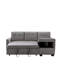 Canapé-lit modulaire réversible avec rangement et méridienne modulaire en L avec rangement et tissu en velours-1096443627