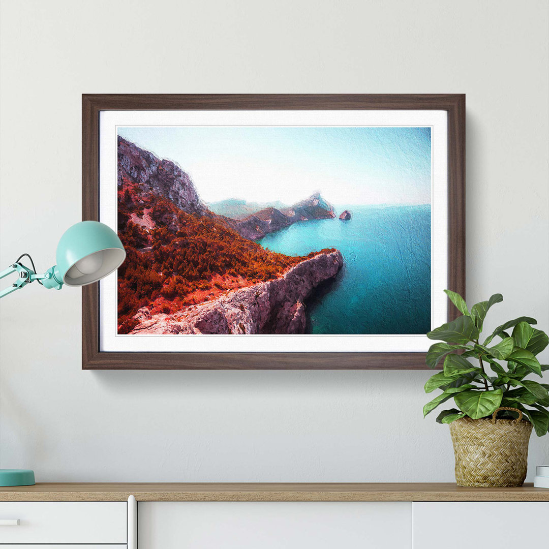 Coastline in Mallorca Spain - Picture Frame Painting