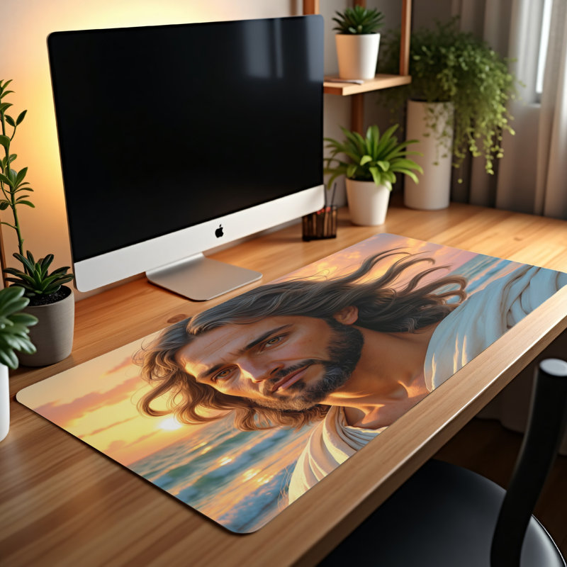 Polyester Desk Pad, 31.5x15.5