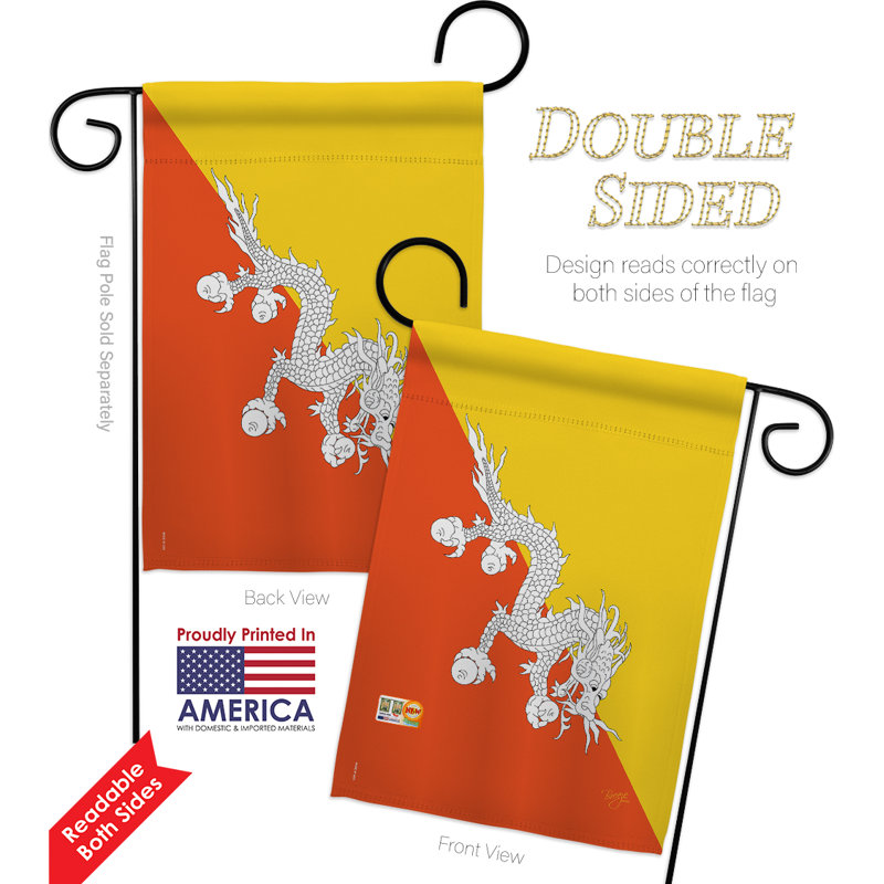 Double Sided 18.5'' H x 13'' W Polyester Flag Set