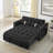 Pull out Sleep Sofa Bed 2 Seater Loveseats Sofa Couch with Side Pockets-745362713