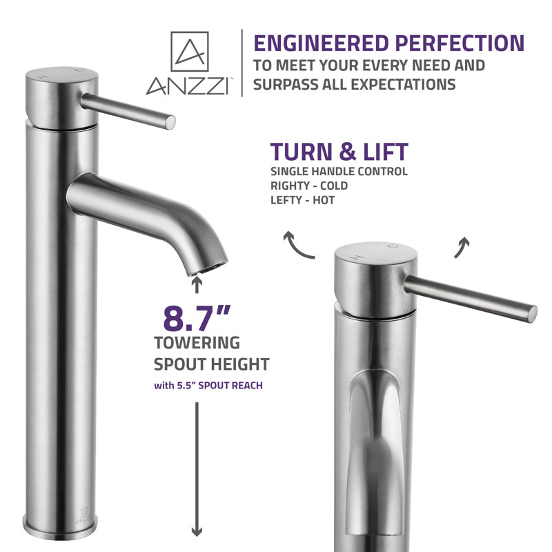 Valle Single-handle Bathroom Faucet, Brushed Nickel