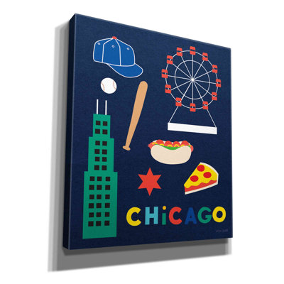'City Fun Chicago' by Ann Kelle Designs, Canvas Wall Art