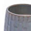 Ensemble de pots à fleurs en céramique émaillée faite à la main gris de 2, 6 po et 8 po de diamètre, à nervures verticales, pour les plantes d'intérieur et d'extérieur, pour les plantes grasses et les tables, en argile respirante avec soucoupes