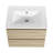 Wall-Mounted Bathroom Vanity With Ceramic Sink